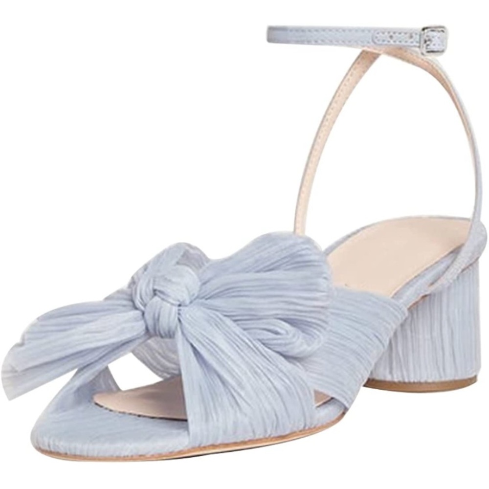 BNIB Loeffler Randall dupes, size 8, powder blue